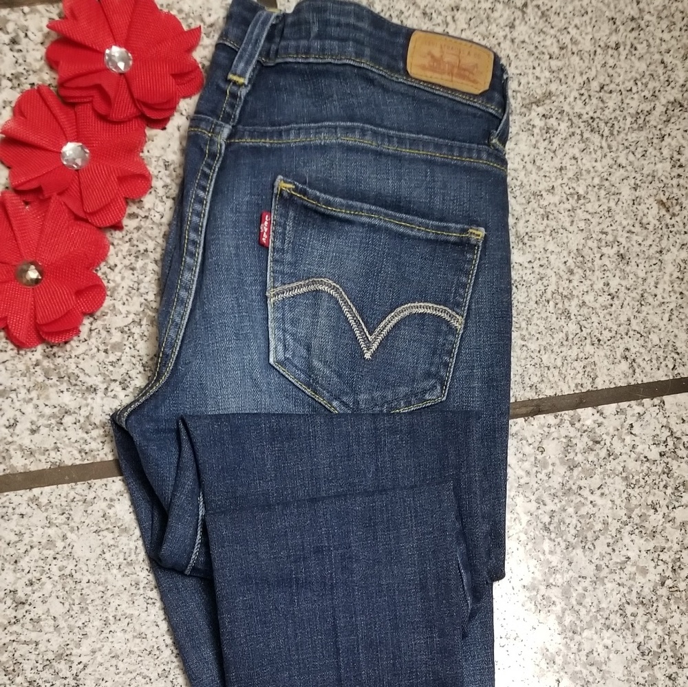 LEVI'S MID RISE SKINNY JEANS